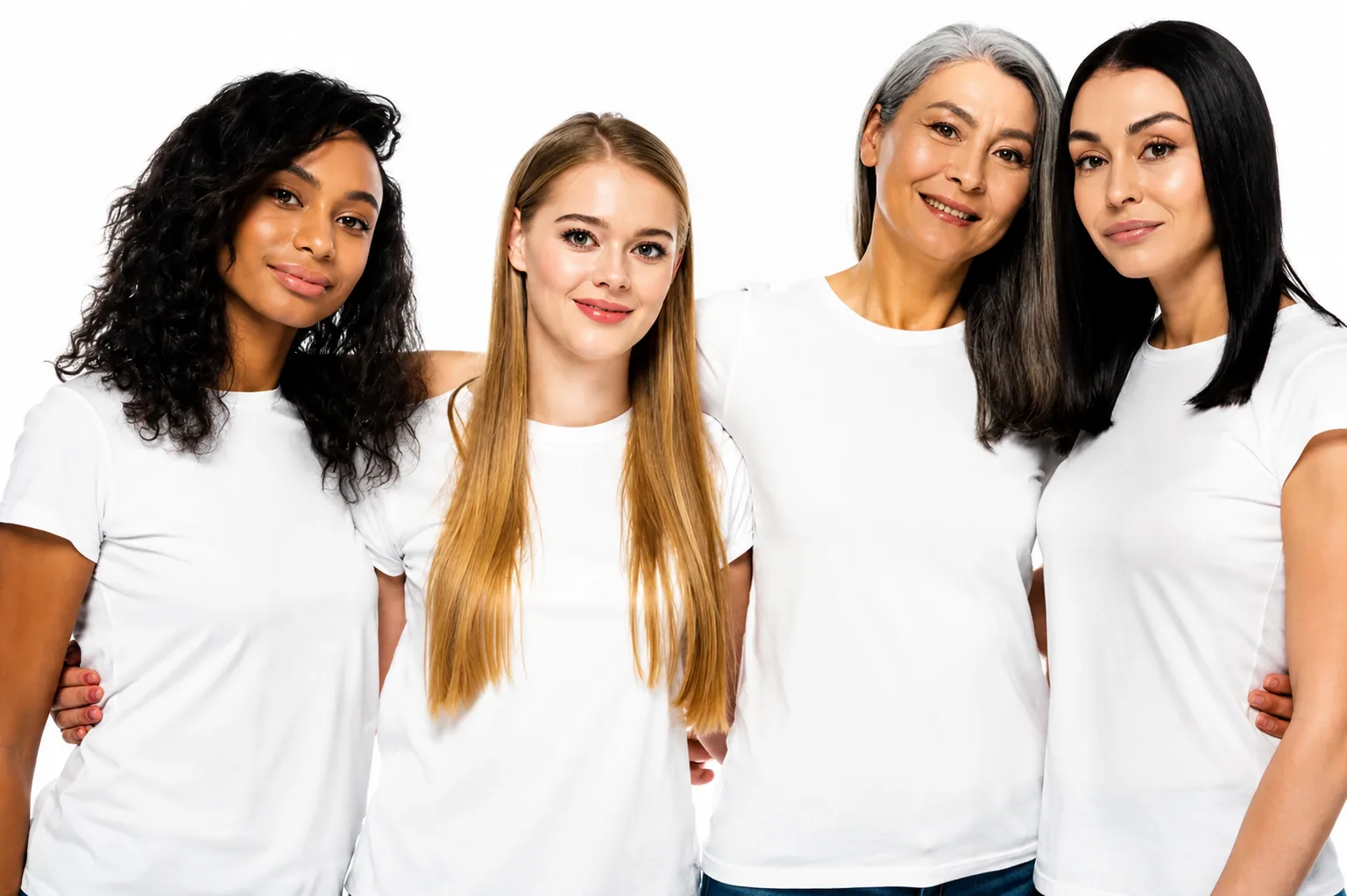 Diverse group of women of different ages and ethnicities